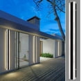 thumbnail image 1 of Outdoor Wall Sconce LED Modern Wall Lights Fixture Long Strip Black Sconces Wall Lighting White Acrylic Wall Light IP67 Suitable for Living Room Porch Patio Garage (Cold Light(6000k), 79 INCH), 1 of 9