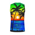 thumbnail image 4 of Penkiiy Mens Beach Tank Top Tropical Print Sleeveless Tops Stylish Summer T Shirt Crewneck Athletic Tee Soft Basic Tank Tops XL Blue, 4 of 4