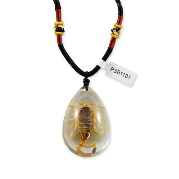 PSB1101 Real Bug Necklace-Scorpion