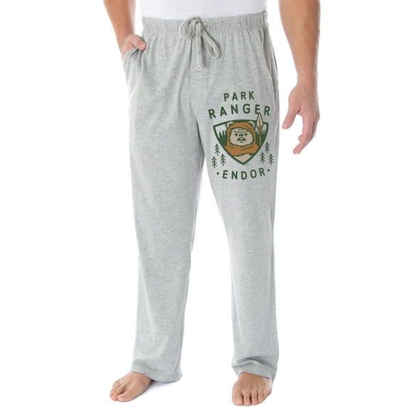 Star Wars Men's Ewok Park Ranger Endor Loungewear Sleep Pajama Pants