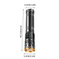 thumbnail image 4 of Feltree Lampe de Poche Télescopique avec Portée de 1500m & Charge Type-C, 6 Modes d'Éclairage & Design Étanche IPX7 pour Urgence Extérieure, 4 of 8