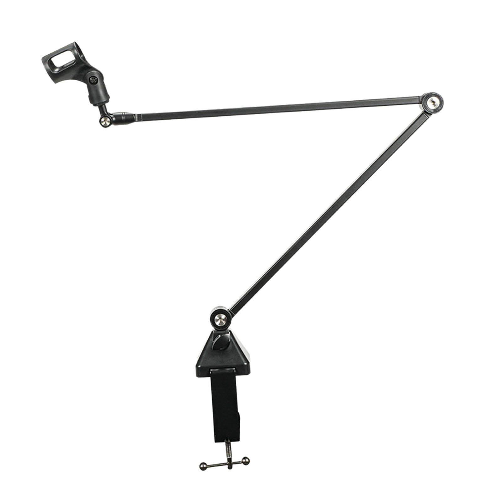 Wzmzjy Microphone Boom Arm Mic Stand Desk Mounted Professional Clip on Cable Management Black