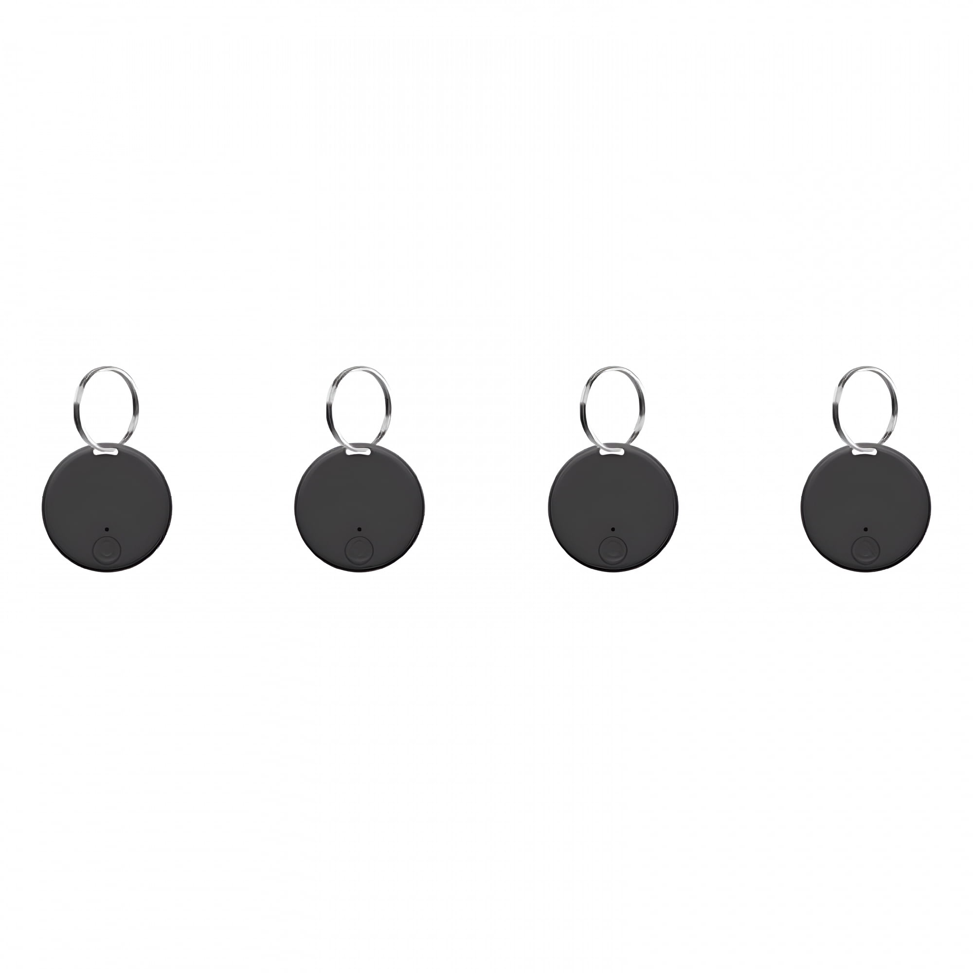 GJX 4X Mini Gps Tracker Wireless Bluetooth 5.0 Anti-Lost Device Smart Locator Pet Key Wallet Tracker with Key Ring Black