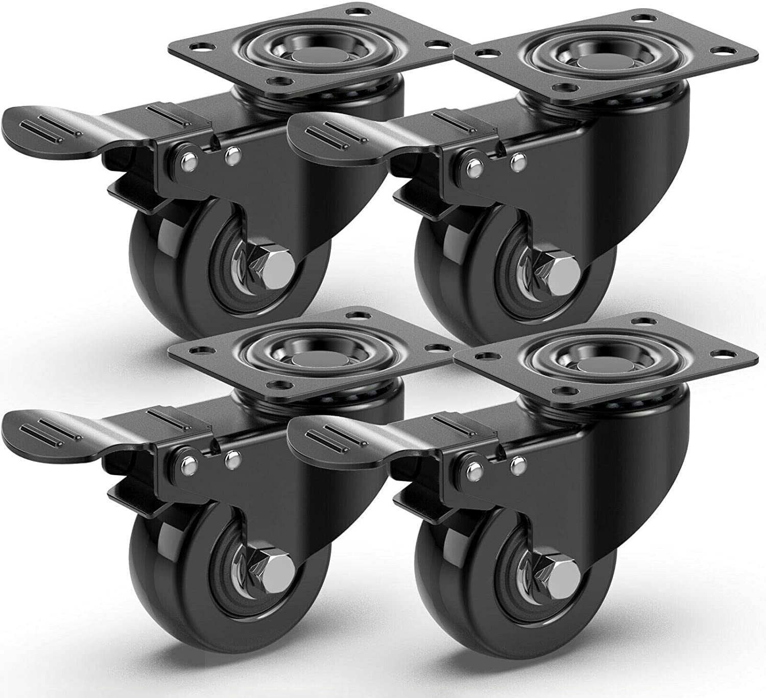 Premium Caster Wheels 4 Dehumidifiers Portable AC Furniture Planters DIY Caddies 