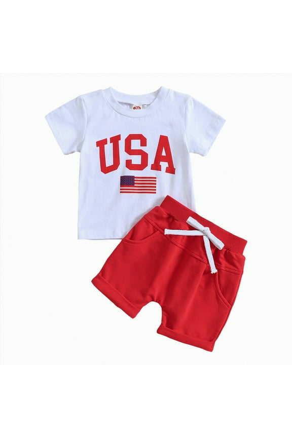 Boy Baby Clothes Toddler Boys Kids Summer Letter Print Short Sleeved Casual 18-24 Months 2t 3t 4t 5t 6t Pants Set Outfits Pajama Two Pieces