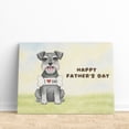 thumbnail image 3 of Cute Schnauzer Loves Dad Happy Father's Day Horizontal Matte Canvas Poster Miniature Schnauzer Dog Lover Wall Art Home Decor - 12008, 3 of 5