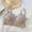Khaki(New), variant on Women's Seamless Bra,Lightweight Breathable Wire-Free Zero Restriction Cross-Back Design for Beautiful Back View