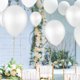thumbnail image 4 of NUOLUX 100pcs 12 Inch Bright Color Latex Metallic Balloons (White), 4 of 5