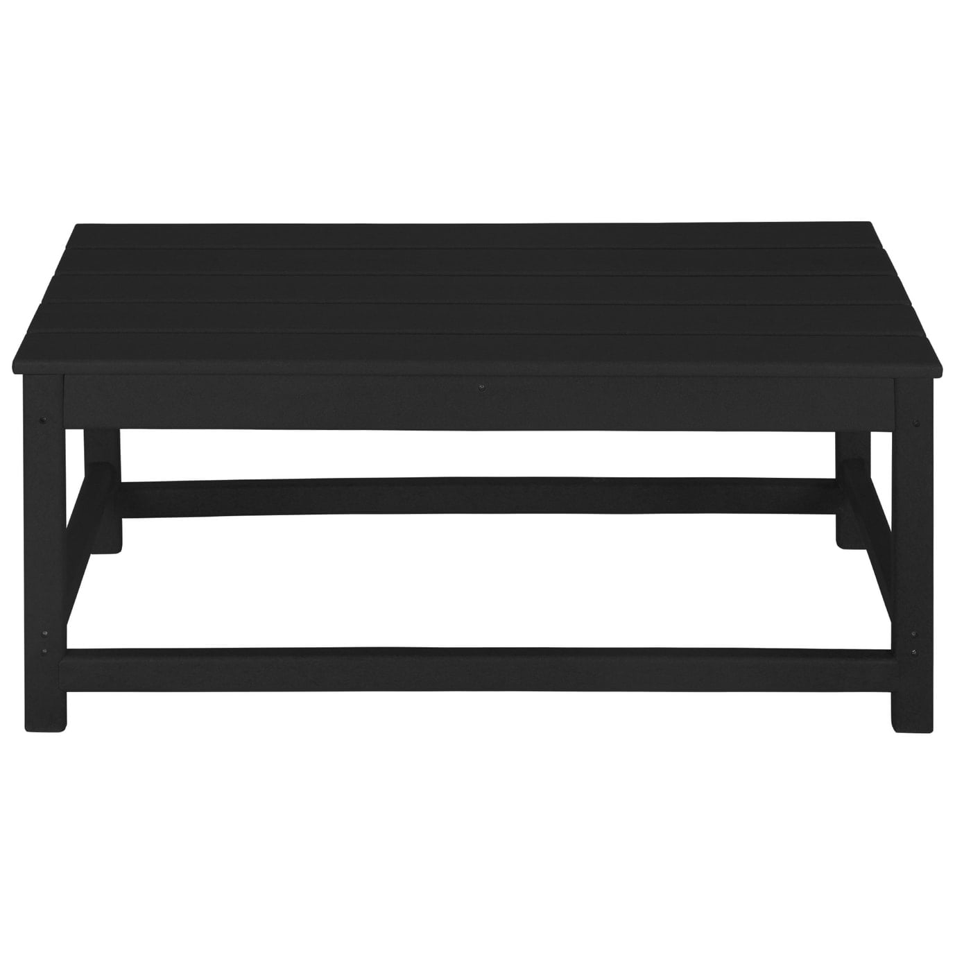 Polytrends  Laguna Hdpe All Weather Outdoor Patio Coffee And Side Tables (3-Piece Set) Black