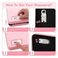 thumbnail image 6 of Small Safe,Car Safe,Night Stand Lock for Home Desk Bedside Travel with Lock Cable(Pink), 6 of 6