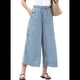 thumbnail image 2 of Pantalones Anchos de Verano para Mujer, Cómodos, Color Azul , Talla XXL, 2 of 7