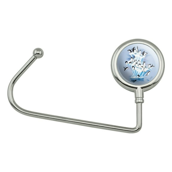Emperor Penguin Iceberg Antarctic Purse Bag Hanger Holder Hook
