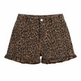 thumbnail image 6 of Womens High Waist Jean Shorts Summer Casual Scalloped Cute Trendy Loose Fit Denim Shorts, 6 of 6