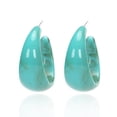 thumbnail image 4 of Pendientes de acrílico en forma de C Sonducket colgante de aro estilo joyería exagerada Azul 5Conjunto, 4 of 6