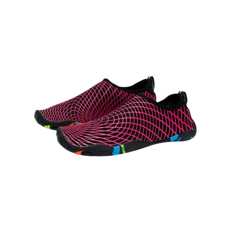 

Ritualay Unisex Water Shoes Swim Aqua Socks Quick Dry Beach Shoe Anti-Slip Lightweight Athletic Sneakers Outdoor Exercise Barefoot Rose Red 4.5