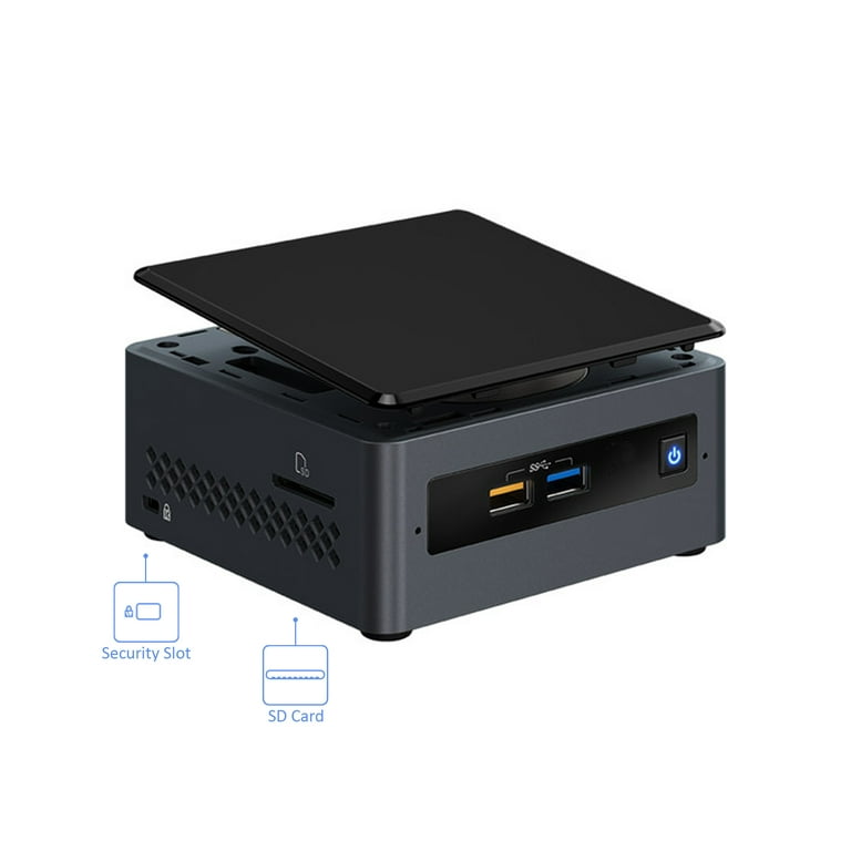 ミニPC Intel NUC Mini PC Kit NUC7CJYHN Intel NUC7CJYHN1 Mini PC, Intel Celeron J4005 Upto 2.7GHz, 4GB RAM