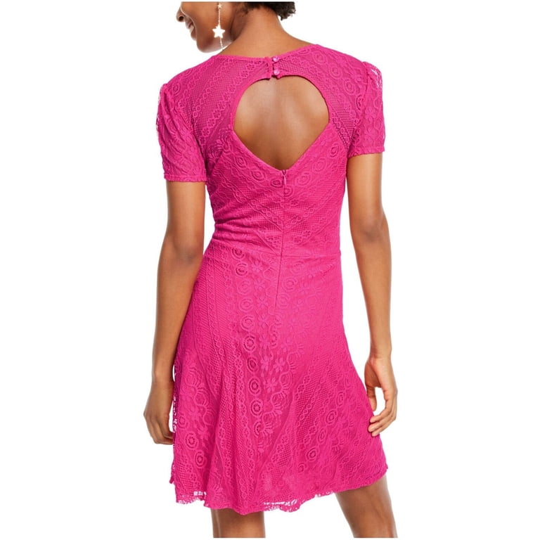 chinese dress ladies Bell Sleeve Open Back Lace Dress  bebe