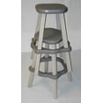 thumbnail image 3 of Confer Leisure Accents 26 Inch Outdoor Seating Patio Spa Barstool Pair, Redwood, 3 of 5