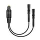 thumbnail image 5 of Divisor de audio digital 1 entrada macho 2 salidas hembra universal 32 cm 1 macho a 2 hembra, 5 of 9