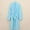 Blue, variant on uublik Women Robes Flannel Robes Casual Long Sleeves Robes Winter Woman Bathrobe Nightwear Blue