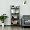 thumbnail image 3 of Gymax 4-Tier Ladder Shelf Ladder Bookcase Bookshelf Display Rack Plant Stand, 3 of 8