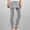 Gray, variant on EchfiProm Women Cropped Leggings Purple Gym High Waisted Running Elastic Waist Pants M