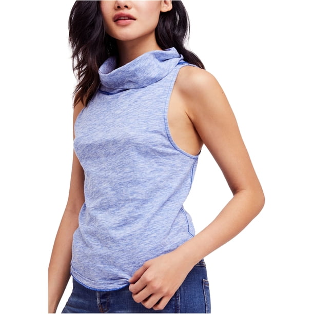 Free People - Camiseta sin mangas para mujer, color azul, XS Free People Camiseta sin mangas