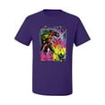 thumbnail image 2 of Wild Bobby, Colorful Rainbow Unicorn Animal Lover Men's Graphic T-Shirt, Purple, 2XL, 2 of 3