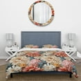 thumbnail image 3 of Designart "Garden Of Renaissance I" Pink Botanical Bedding Covert Set - Bohemian & Eclectic Bed Set With 1 Sham, 3 of 5