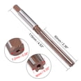 thumbnail image 3 of Uxcell Reamer manual de acero de herramienta de aleación H8 de precisión de 9mm con 6 flautas rectas sin recubrimiento, 3 of 5