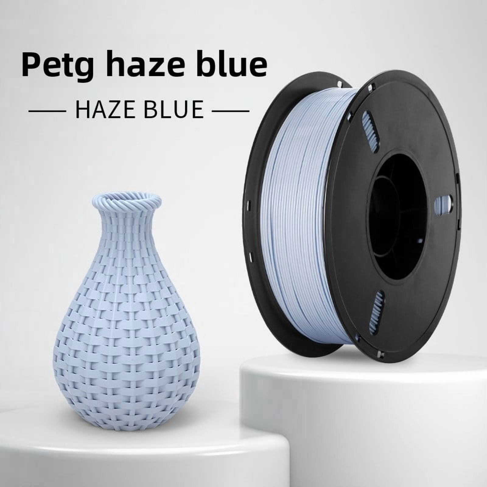 High Strength PETG 3D Printer Filament Durable PETG Printing Consumables  Impact Resistant Heat Resistant Smooth Printing, Low Warping No Clogging Universal for Most FDM 3D Printers
