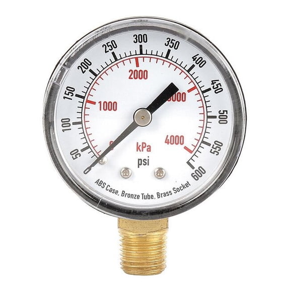 Manufacturer Varies Pressure Gauge,Test,2 In 4EFA4