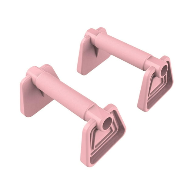 DYNWAVECA 2 Pieces Push up Stands Pushup Stands Compact Portable Versatile Muscle Training Non Slip Pushup Handles for Workout Exercise Pink