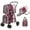 Pink, variant on Gymax 4-in-1 Double Pet Stroller w/ Detachable Carrier Travel Carriage for Cats Grey