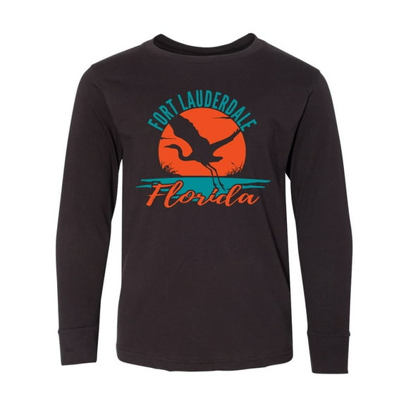 Inktastic Fort Lauderdale Florida Vacation Trip Long Sleeve Youth T-Shirt
