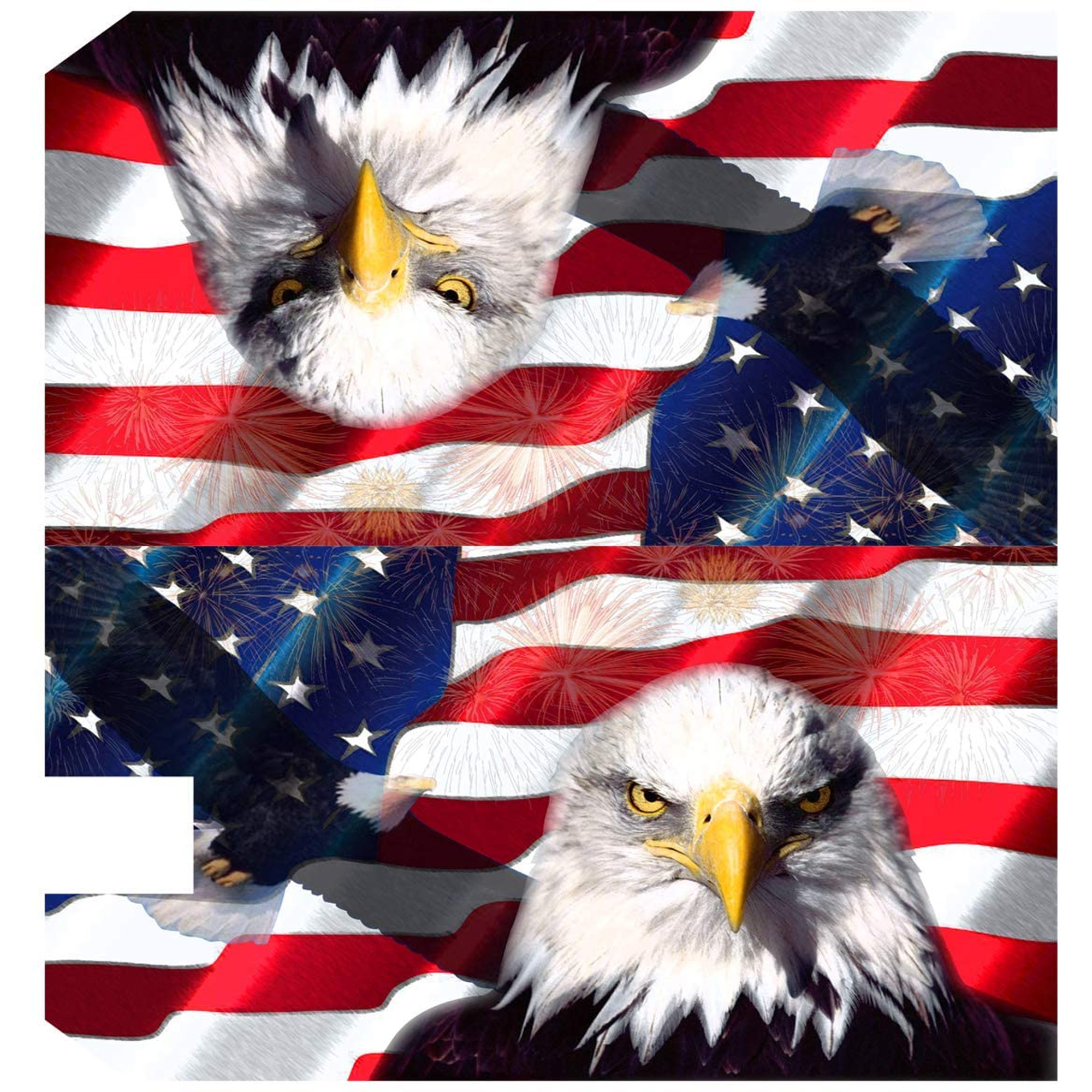 VWAQ 4th of July Mailbox Covers Magnetic - American Flag Eagle USA Patriotic Mailbox Decorative - MBM22