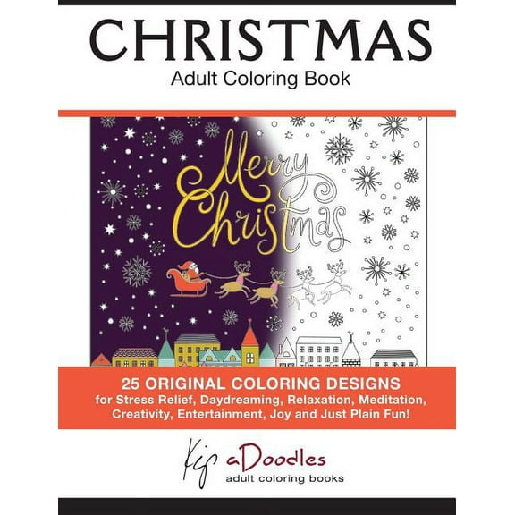 Christmas: Adult Coloring Book, (Paperback)