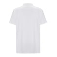 thumbnail image 4 of LIIPEE Summer Solid Color Shirt For Men Short Sleeve Band Collar Button Up Shirts Male Comfortable Breathable Versatile Tops,L, 4 of 7