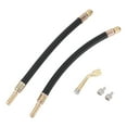 thumbnail image 1 of 1Set 135 Grados Extensión de Válvula de Llanta de Cobre con Tubería de Vástago de Llanta Plástica Flexible de 210mm para Automóvil Motocicleta RV Camión Bicicleta, 1 of 6