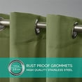 thumbnail image 7 of Exclusive Home Delano Heavyweight Textured Indoor/Outdoor Grommet Top Curtain Panel Pair, 54"x120", Kiwi Green, 7 of 7