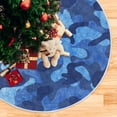 thumbnail image 5 of GZHJMY Navy Camouflage Christmas Tree Skirt 36" Christmas Decorations Indoor Outdoor Tree Skir for Home Holiday Party Decorations Gift, 5 of 5