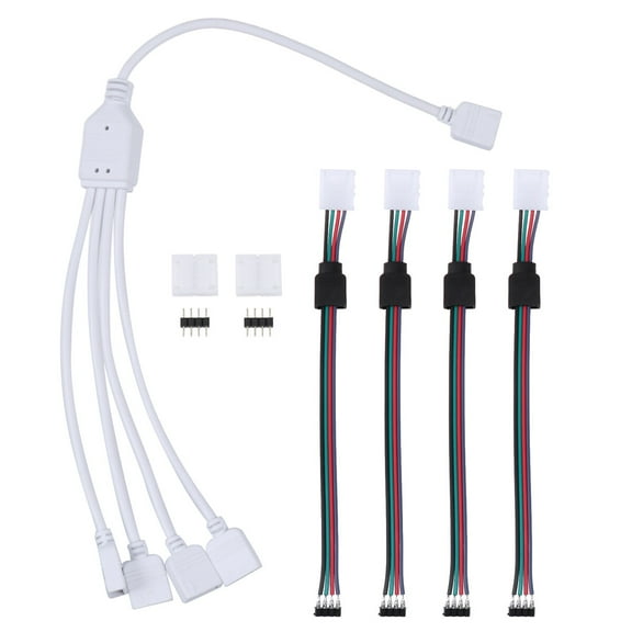 MOKKHNB Led Lights Connector Assorted Color 1Set 12.2 x 0.6 x 0.4In