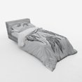 thumbnail image 3 of Ambesonne Saying Bedding Set 4 Pcs, Doodle Aztec Motif, Queen, Grey and Pale Blue, 3 of 3