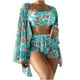 thumbnail image 1 of Traje de baño de 2 piezas para mujer, trajes de baño para mujer, traje de baño de tres piezas para mujer, traje de baño con relleno y efecto push-up, conjunto de ropa de playa para mujer, 1 of 6