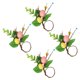 thumbnail image 4 of GOOHOCHY 4 Uds. Servilleteros de Pascua con hebilla, servilleteros de granja, anillos para Festival, servilleteros en forma de huevo, 4 of 6