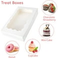 thumbnail image 6 of 15pcs Bakery Boxes, 12x8x2.5 Inches Cookie Boxes with Window & Stickers, for Chocolate, Strawberries, Cakes, Pies, Muffins, Donuts and Pastries, 6 of 9