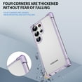 thumbnail image 2 of for Samsung Galaxy S24 Ultra Transparent Back Case, Stylish Frosted Lightweight Drop Protective Ultra Slim Shockproof Anti-scratch Anti-fingerprint Back Case Cover for Samsung Galaxy S24 Ultra, Purple, 2 of 8