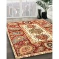 thumbnail image 3 of Ahgly Company Machine Washable Indoor Rectangle Abstract Grapefruit Red Area Rugs, 2' x 5', 3 of 7