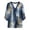 Navy, variant on Tqcoqu Women's Casual Loose Tunic Tops Blouses,V Neck 3/4 Sleeve Floral Print Fit Tops,White-A Women's S-XL