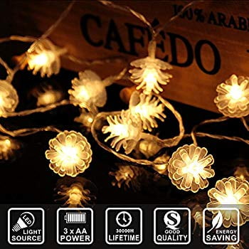 Blue Indoor/Outdoor Christmas String Lights 100 count mini copper wire LG Sourcing